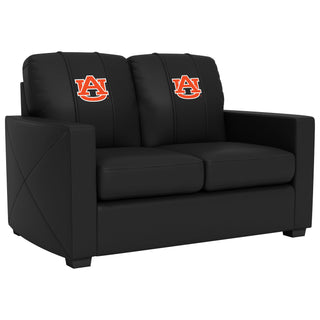 Silver Loveseat with Auburn Tigers Primary Logo