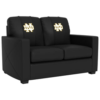 Silver Loveseat with Notre Dame Secondary Logo