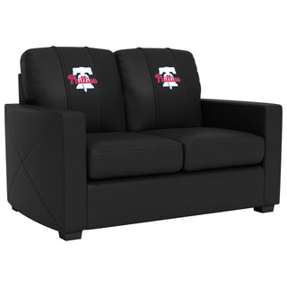 Silver Loveseat with Philadelphia Phillies Primary Logo