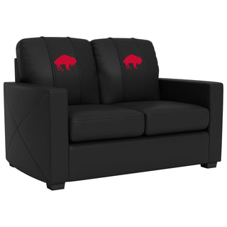 Silver Loveseat with Buffalo Bills Secondary Logo