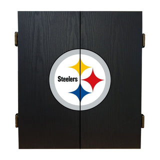 Dartboard Cabinet: Pittsburgh Steelers Fan Choice