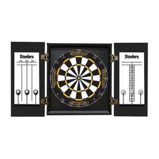 Dartboard Cabinet: Pittsburgh Steelers Fan Choice