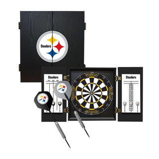 Dartboard Cabinet: Pittsburgh Steelers Fan Choice