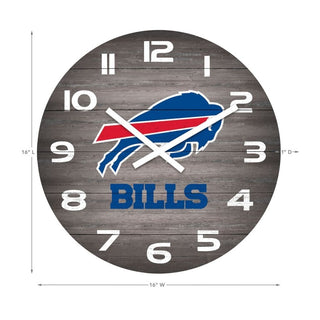 Clock: Buffalo Bills Weathered 16"