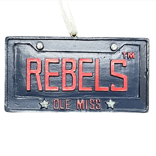 Ornament: Ole Miss Rebels - License Plate