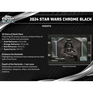 2024 Topps Star Wars Chrome Black Hobby Box