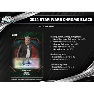 2024 Topps Star Wars Chrome Black Hobby Box