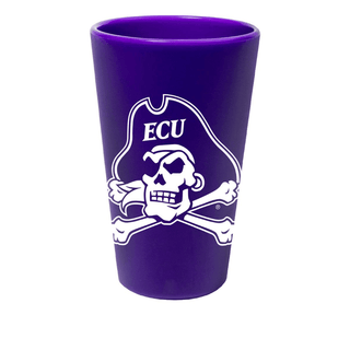 Silicone Pint Glass: East Carolina Pirates - Purple