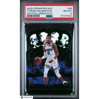 Tyrese Haliburton 2020 Panini Crown Royale #98 PSA 8