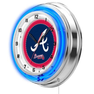 Clock: Atlanta Braves - Neon