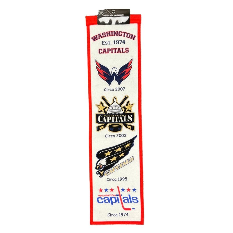 Banner: Washington Capitals- Heritage – CARDIACS Sports & Memorabilia