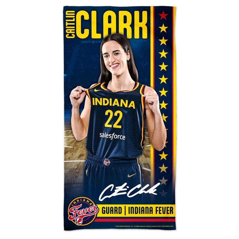 Beach Towel: Indiana Fever Player Caitlin Clark 30