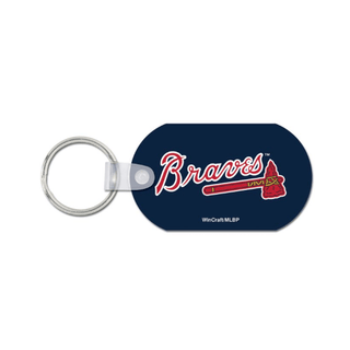 Key Ring: Atlanta Braves - Dog Tag Style