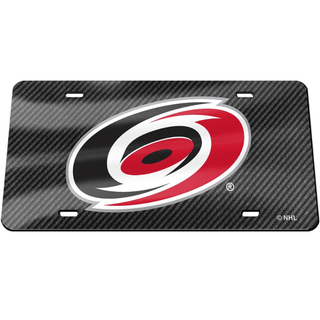 License Plate: Carolina Hurricanes - Black