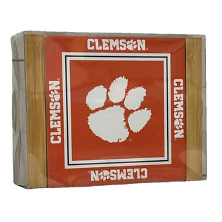 Coaster Set: Clemson Tigers - set of 4