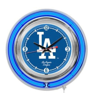 Clock: Los Angeles Dodgers - Neon