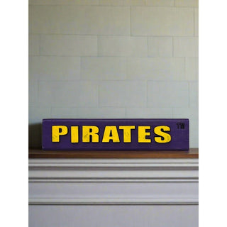 ECU Pirates Wooden Block Decor