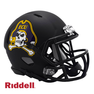 Mini Helmet: ECU Pirates- Speed Style Matte Black