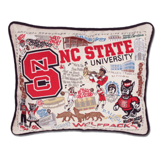 Pillow: NC State Wolfpack - Embroidered