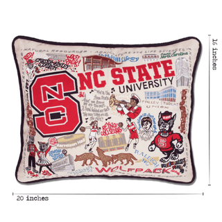 Pillow: NC State Wolfpack - Embroidered