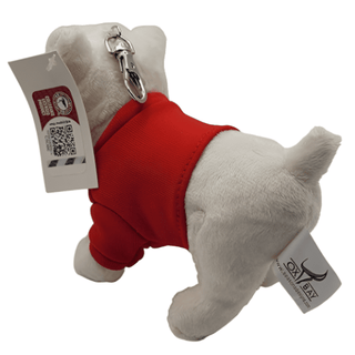 Georgia Bulldog Plush Keychain