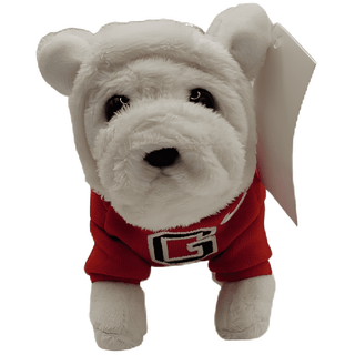 Georgia Bulldog Plush Keychain