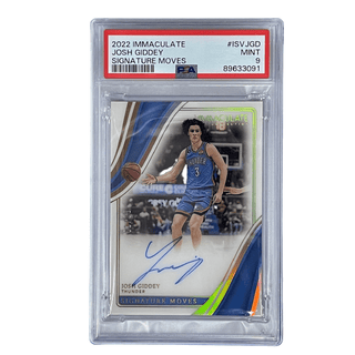 Josh Giddey Signature Moves 2022 Immaculate #ISV JGD PSA 9