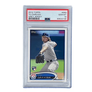 Yu Darvish Grey Jersey 2012 Topps #660 PSA 10