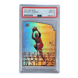 Micheal Jordan 1997 UD3 MJ3 #MJ3-3 PSA 10