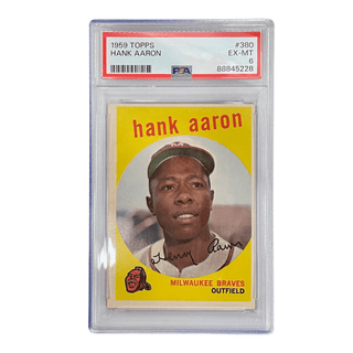 Hank Aaron 1959 Topps #380 PSA 6