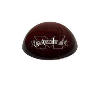 Paper Weight: Mississippi State Bulldogs - Glass 3.5"