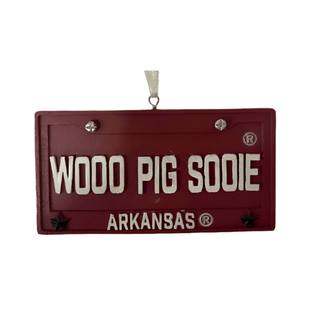 Woo Pig Sooie AR Razorback Christmas Ornament