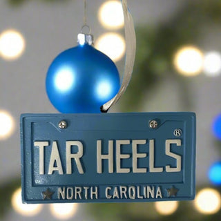 Ornament: UNC Tar Heels - License Plate