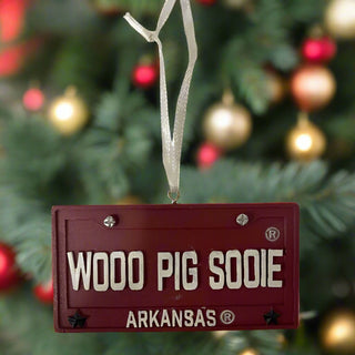 Ornament: Arkansas Razorbacks - License Plate