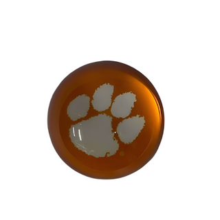 Paper Weight: Clemson Tigers - Glass 3.5"