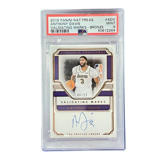 Anthony Davis 2019 Panini National Treasures Validating Marks #ADV PSA 9