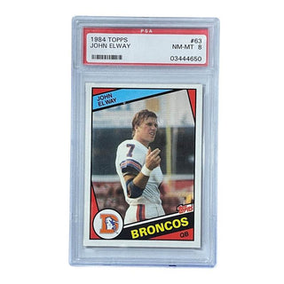 John Elway 1984 Topps #63 PSA 8