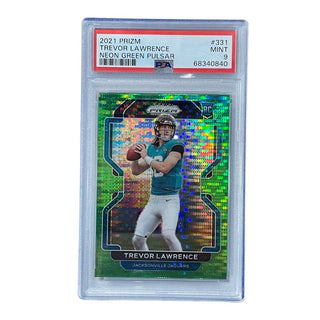 Trevor Lawrence 2021 Panini Prizm #331 PSA 9