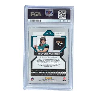 Trevor Lawrence 2021 Panini Prizm #331 PSA 9