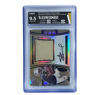 Alvin Kamara 2017 Panini Select Rookie Signature Swatches Copper Prizm #JM-AK HGA9.5