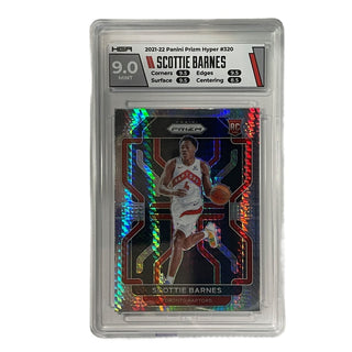 Scottie Barnes 2021-22 Panini Prizm Hyper #320 HGA 9