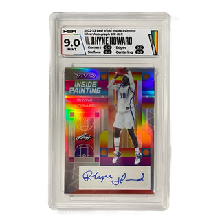 Rhyne Howard 2022-23 Leaf Vivid Inside Painting Silver Autograph #IP-RH1 HGA 9