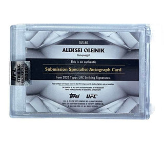 Aleksei Oleinik Topps UFC Striking Signatured Submission Specialist Autograph #SUS-AO 03/99