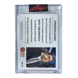 Rudy Tomjanovich Leaf Pro Set Basketball Autograph #PSB-RT1