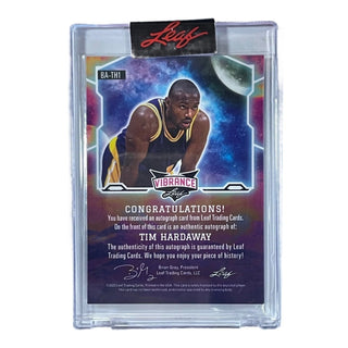 Tim Hardaway Leaf Vibrance Autograph #BA-TH1