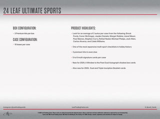 2024 Leaf Ultimate Sports Box