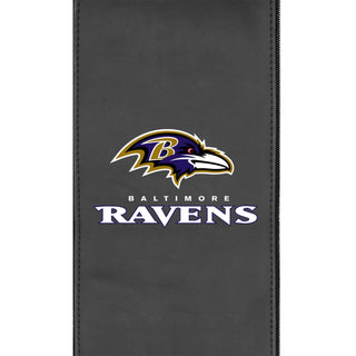 Silver Club Chair with Baltimore Ravens Secondary