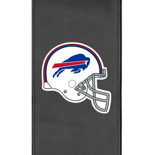 Silver Club Chair with Buffalo Bills Helmet Logo