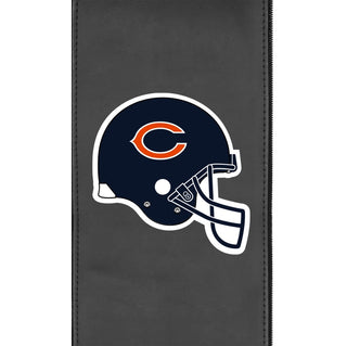 Silver Club Chair with Chicago Bears Helmet Logo