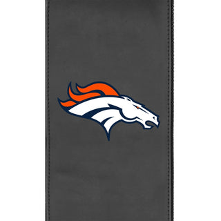 Silver Loveseat with Denver Broncos Primary Logo